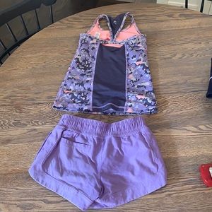 Iviva size 8 tank top and shorts